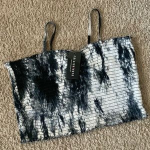 Fashion Nova Tie Dye Cropped Tube Top